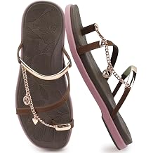 ONCAI Womens Flat Slides Sandals Toe loop Strappy Square Open Toe Fashion Essentials Sandal for Woman Summer Vacation Walking Casual Comfortable Outdoor Ladies Slide Shoes US Size 6-11