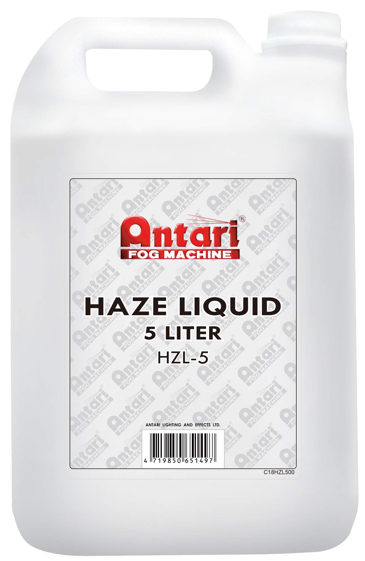 Haze Liquid Oil based (HZL), produces a pure translucent haze that enhances lighting effects, extremely long hanging time and low moisture content, ultra-safe, Made in Taiwan - 5 Liters