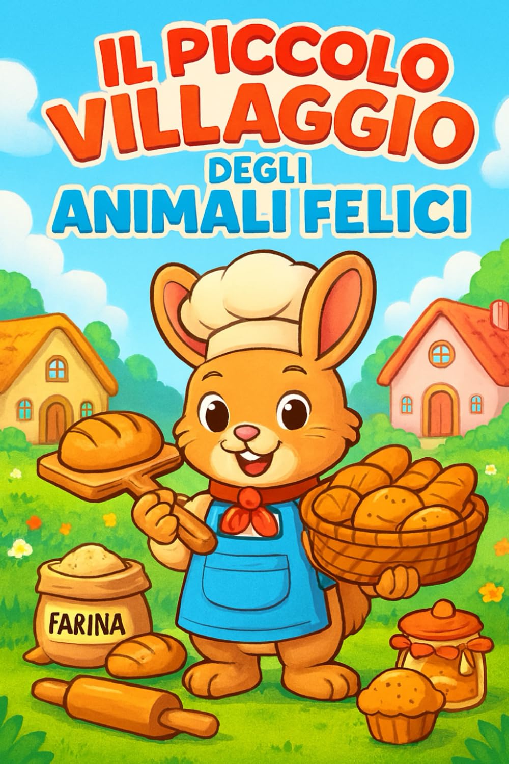 Il Piccolo Villaggio degli Animali Felici: Una storia da leggere e da colorare (Colora il tuo Magico Mondo!)
