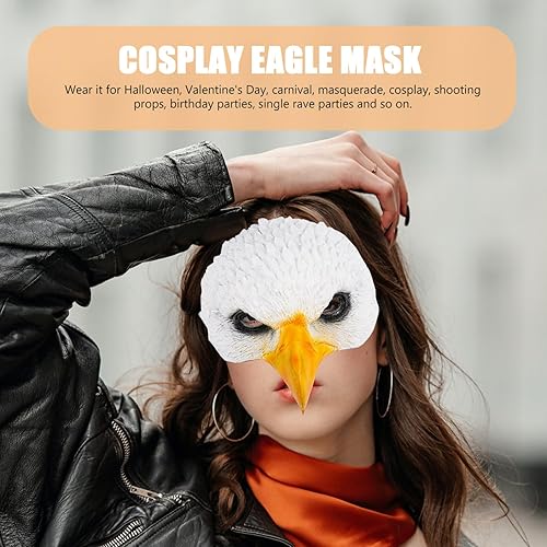 Miniatura 4 de STOBOK Eagle Mask Halloween Bald Eagle Costume for Cosplay Bird Mask Funny Halloween Masquerade Masks For Party