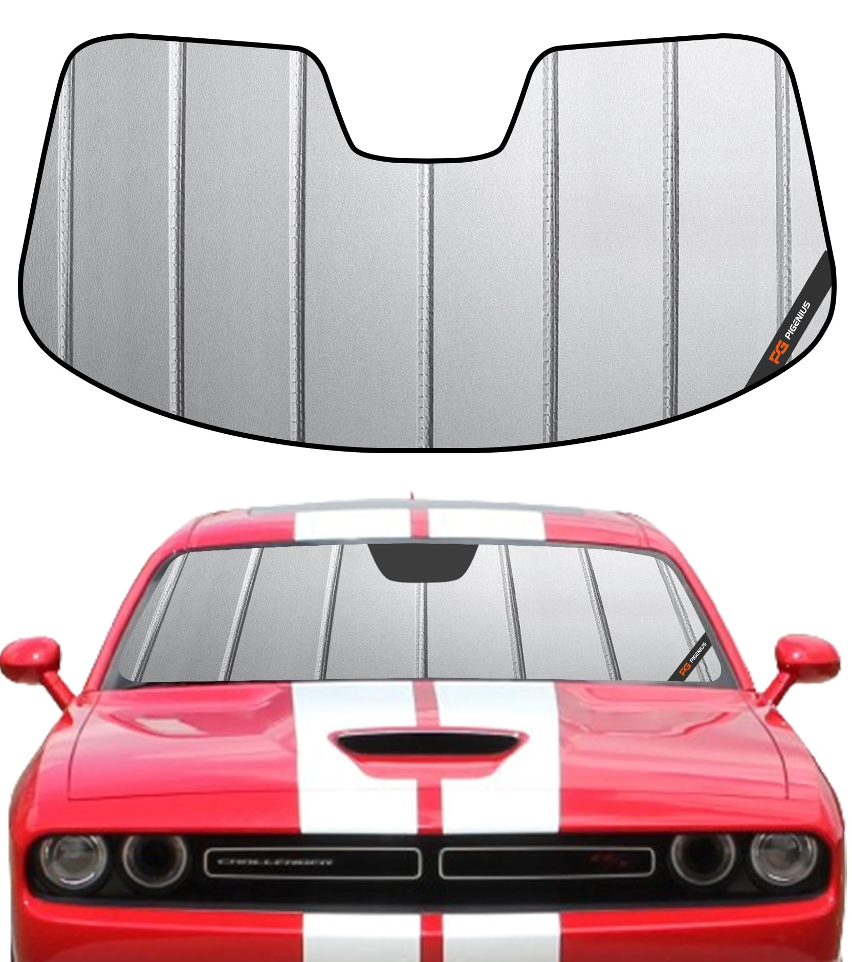 Amazon.com: Pigenius Windshield Sun Shade for Dodge Challenger