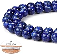 Vista 90 de Cuentas Beadnova redondas de ónix negro de 4 mm, sueltas, para hacer joyas (90-92 piezas)