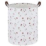 Sanjiaofen Kids Laundry Hamper,Flower Laundry Basket Collapsible Girls Storage Baskets for Home Decor,Office,Home Organizer,(Dried flowers