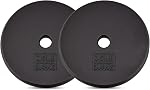 Yes4All Standard Weight Plates, 1-Inch Cast Iron Barbell Weights, Wide Range 5–40 LB, Ideal for Strength Training & Workout Routine, Available in Single, Pair & Set of 4
