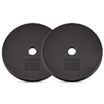 Yes4All 1-inch Cast Iron Weight Plates for Dumbbells - Standard Weight Disc Plates, 7.5 Pound (Pack of 2)