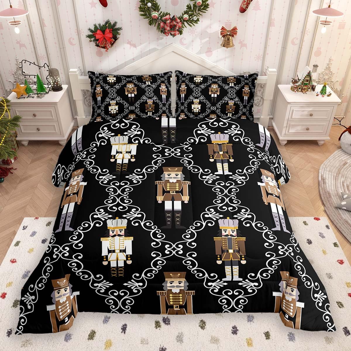 Feelyou Kids Skateboard Comforter Set Queen Hipster Decor Comforter Women Men Easy-Wash Extreme Sports Skate Board Bedding Set with 2 Pillow Case - 3 Piece Queen Boys