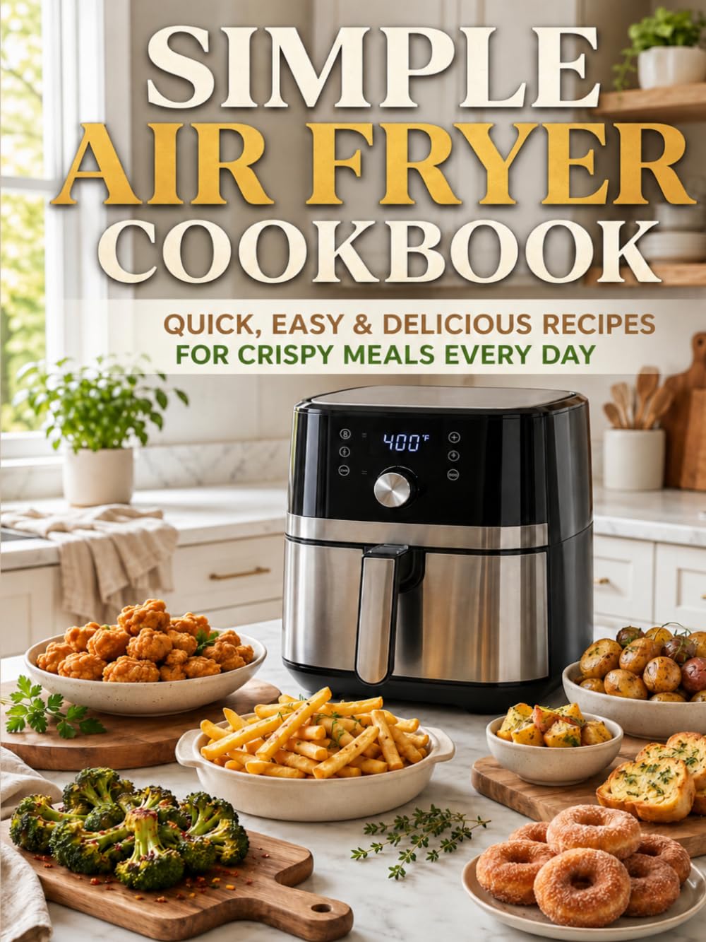 Simple Air Fryer Cookbook: Quick and Easy Air Fryer Recipes for Beginners with Crispy Meals, Snacks, Chicken, Vegetables, Breakfasts and Sweet Treats