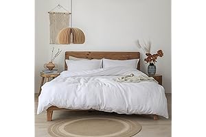 XZ XIFA White Linen Duvet Cover: Indulge in Luxurious Linen Refinement