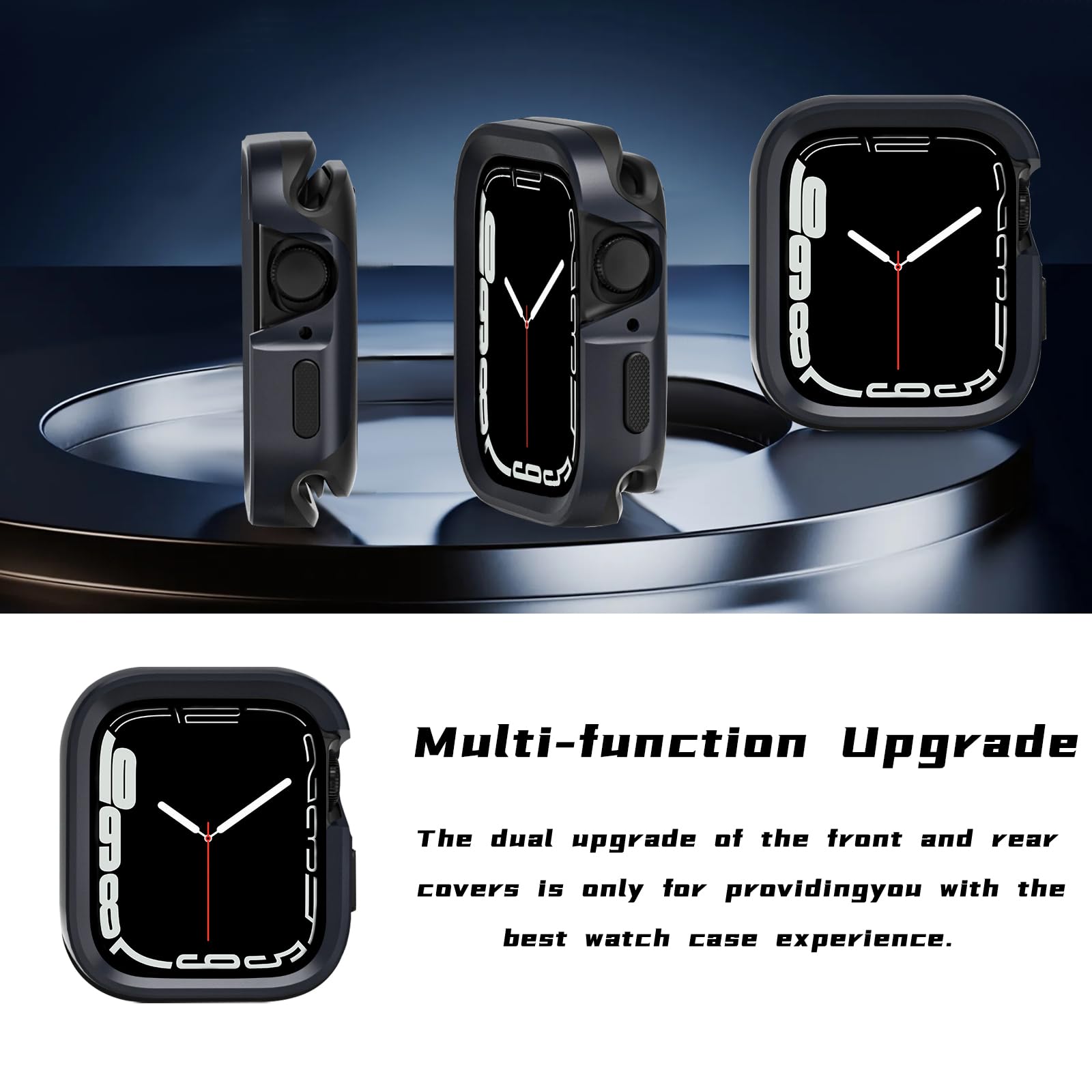 Kompatibel mit Apple Watch Hülle, 40 mm, Serie 6, SE, 5, 4, stoßfest, ultradünn, harte Polycarbonat-Stoßfängerhülle, Rundum-Rand, Schutzrahmen [keine Displayschutzfolie] für iWatch-Zubehör