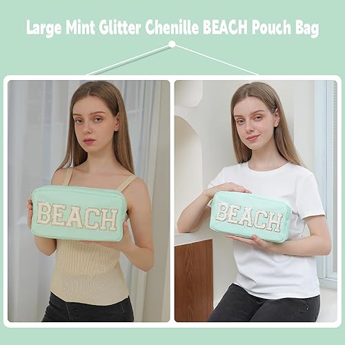 Miniatura 8 de YogoRun Bolsa de maquillaje Bolsa de cosméticos de viaje Bolsa de maquillaje Bolsa de cosméticos para mujereshombres, Rosa caliente