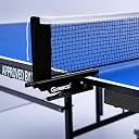 GYMNCO Practice Full Size Table Tennis Table with Wheel & Laminated Top, Table Cover, 2 Tt Racket & Balls, Blue (17 MM) gallery image