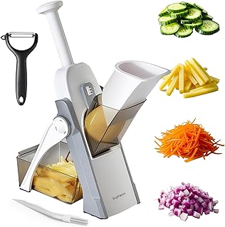 SupMaKin Safe Mandoline Slicer for Kitchen, Vegetable Food Potato Chip S...