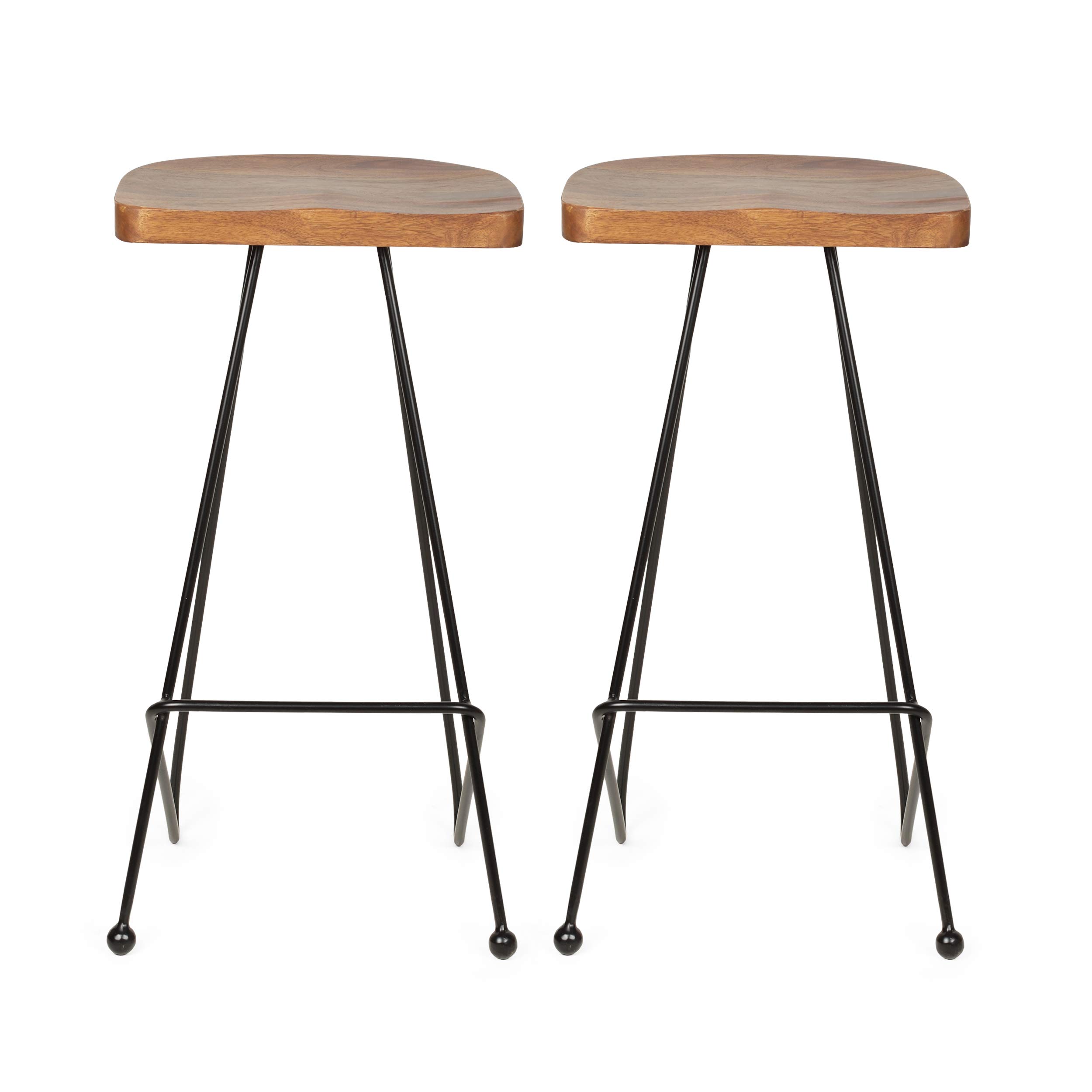 Christopher Knight Home Odessa Wood Bar Stool（Set of 2）