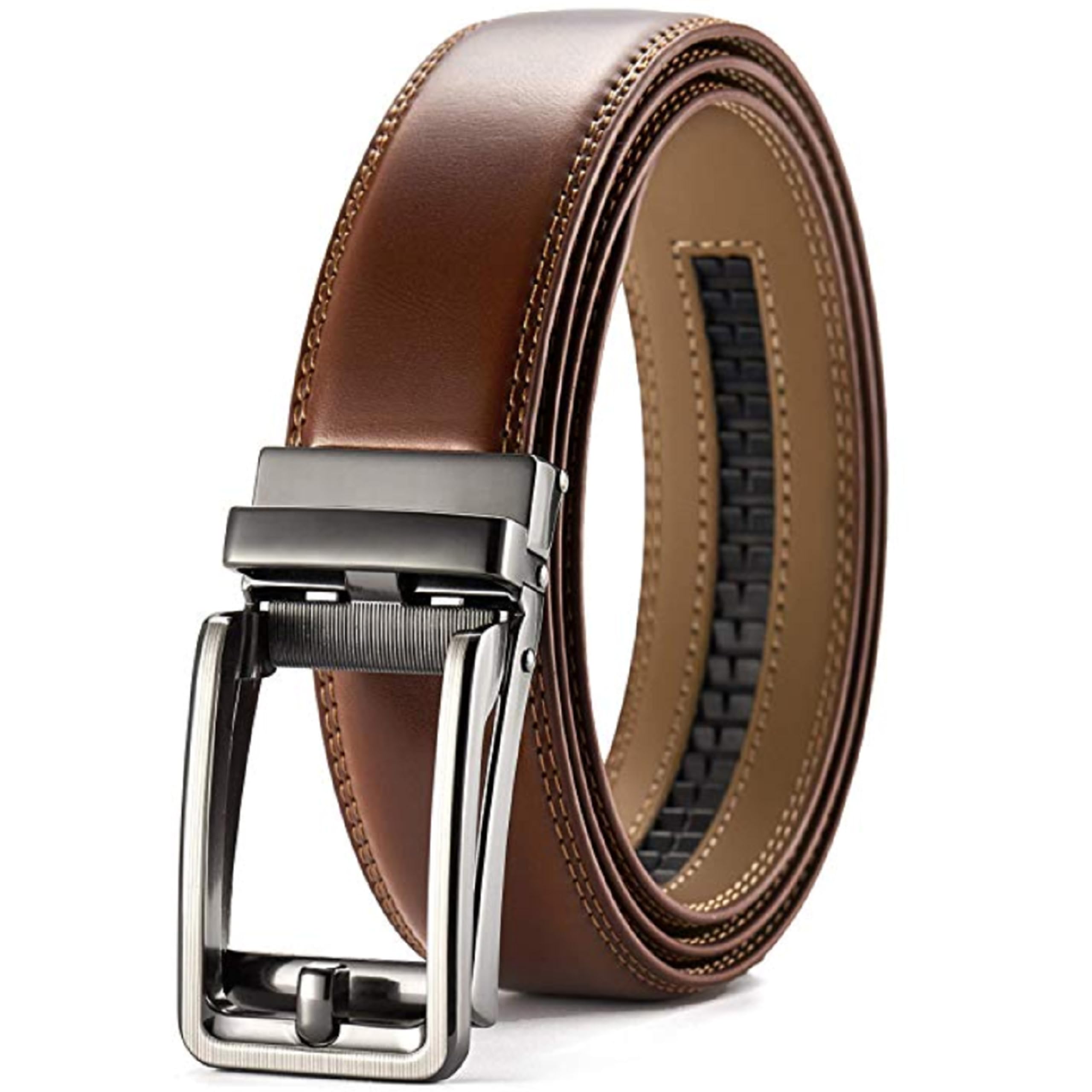 contacts Genuine Leather Belt for Men with Easier Adjustable Autolock Buckle - Micro Adjustable Belt Fit Everywhere |Formal & Casual | Elegant Gift Box-picture-28