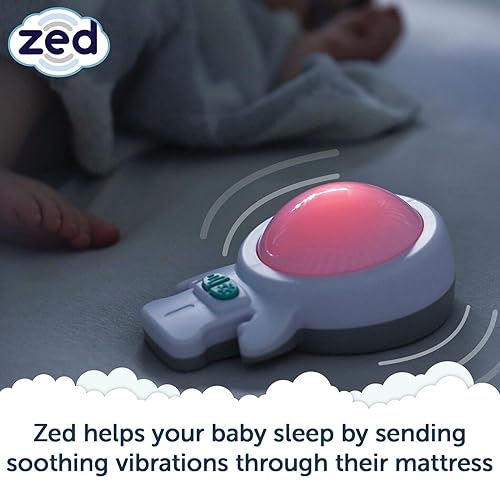 Miniatura 2 de Zed by Rockit - Ayuda para dormir para bebés ayuda a tu bebé a dormir, 6 modos de vibración y luz roja relajante, colócalo en cualquier colchón,