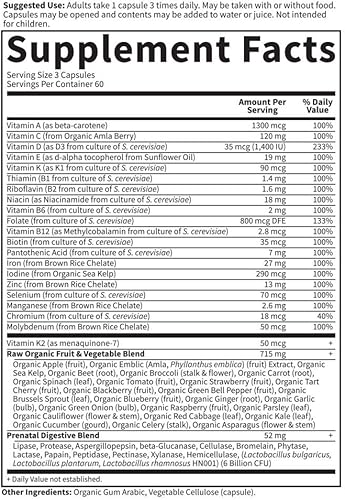 Miniatura 7 de Garden of Life Vitamin Código RAW Prenatal 101811 1 1