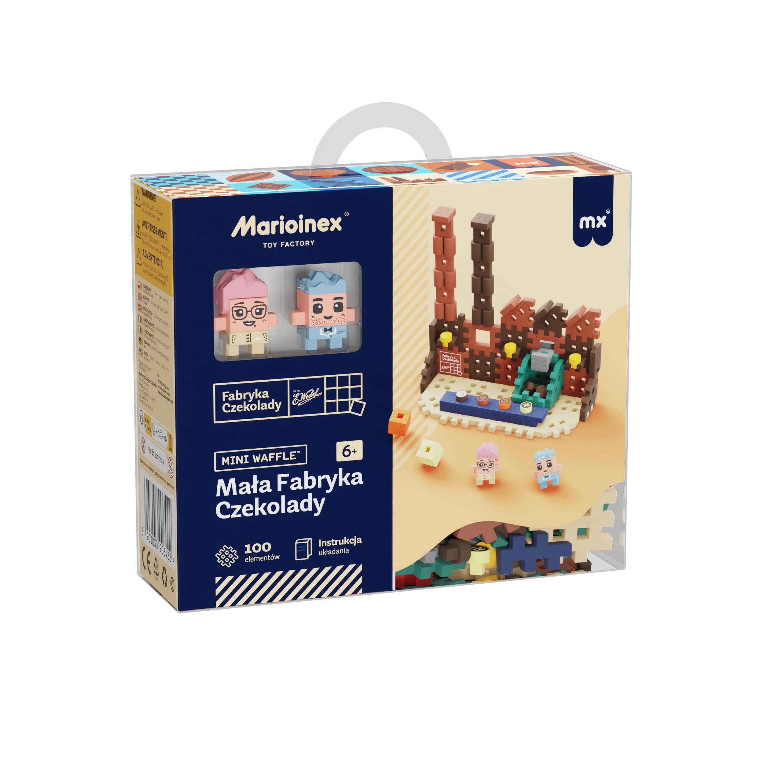 MINI WAFFLE - WEDEL - MAŁA FABRYKA CZEKOLADY 100 ELEMENTÓW