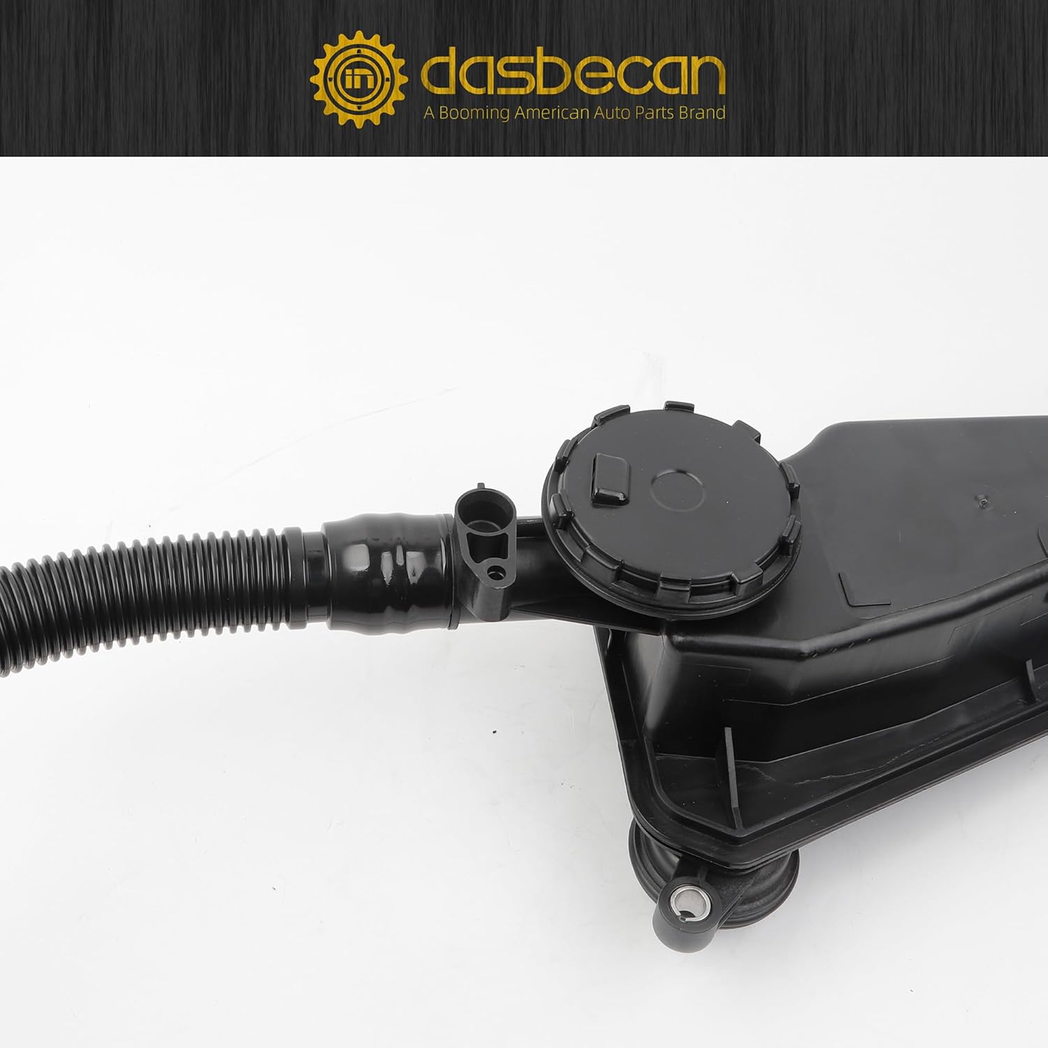 Dasbecan Oil Separator Assembly Compatible with 2023-2025 Ford F250 F350 F450 Super Duty 6.7L Powerstroke Diesel Engine PCV CCV Vent Valve Crankcase Replace# PC3Z-6A785-A PC3Q-6A785-AB PC3Z6A785A