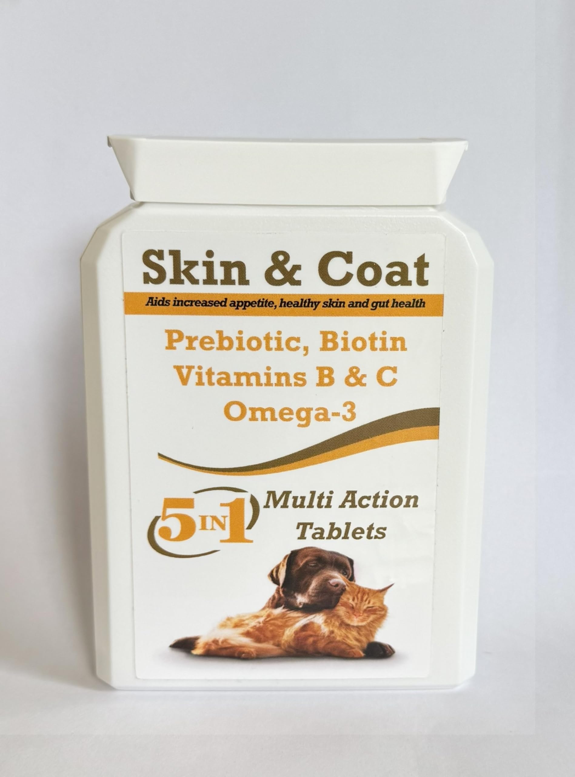 Skin & Coat Tablets for Dogs | Biotin, Prebiotic & Omega 3 Coat regrowth