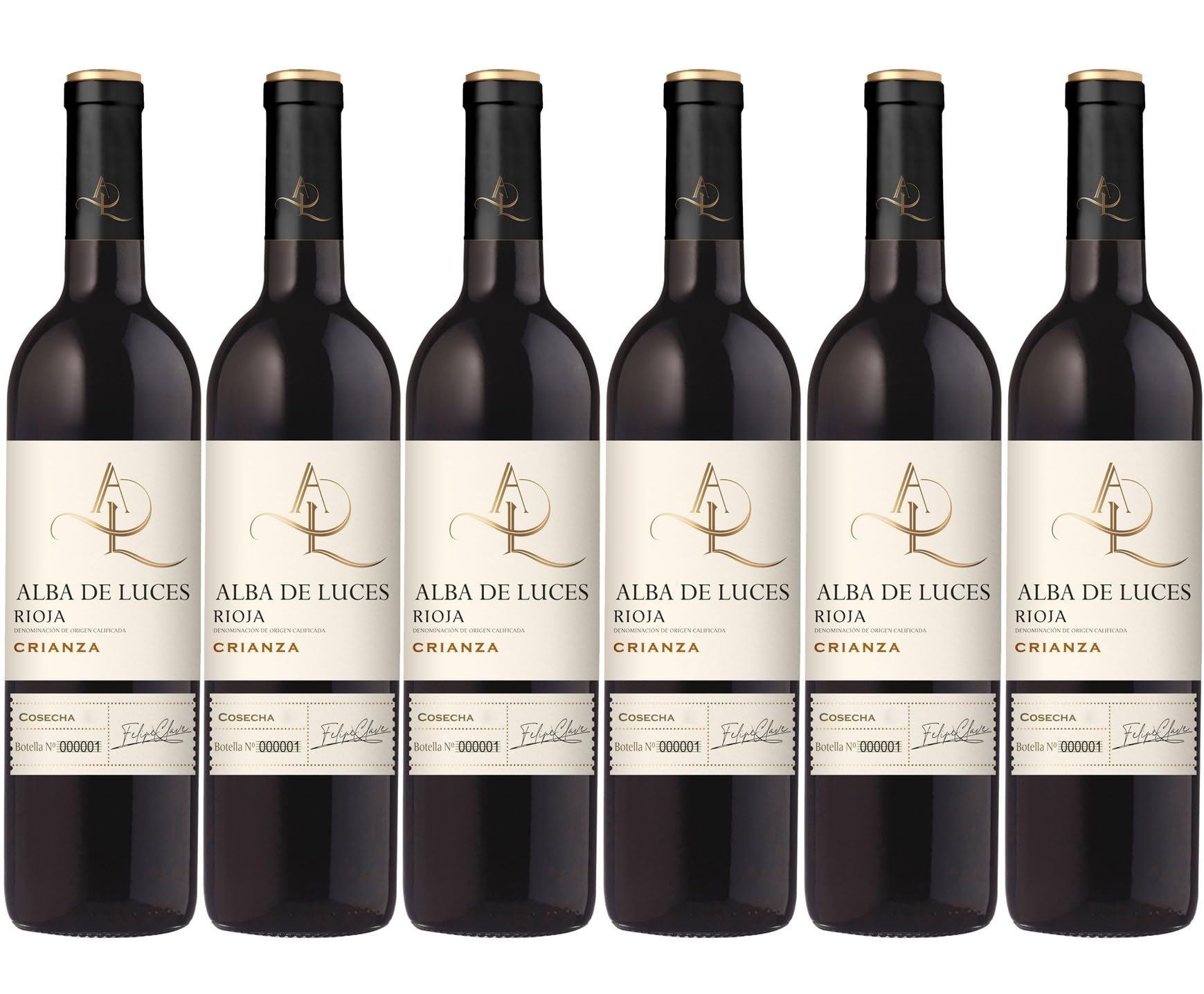 Alba de Luces - Vin Rouge d'Espagne, DOC Rioja, Crianza (6 x 0,75 L), 750 milliliters