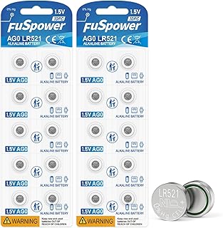 SR521SW 379 Watch Battery AG0 1.5V Button Coin Cell Watch Battery LR521 Replacement (20 Count (Pack of 1))