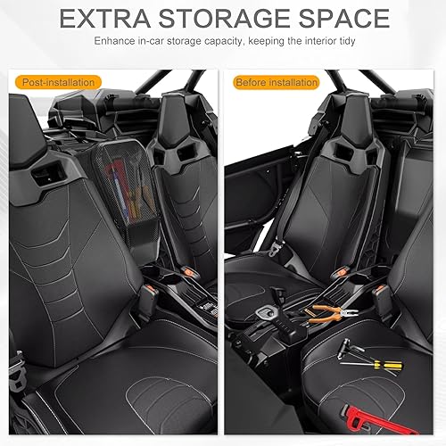 Miniatura 7 de LKV X3 Bolsa de almacenamiento central para consola con carcasa de EVA compatible con Can Am Maverick X3 MAX XRS XDS Turbo R RR 2017-2023