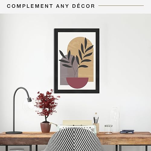 Miniatura 3 de MCS - Marco estilo museo para póster, veta de madera ónix, 16 x 24 pulgadas, individual