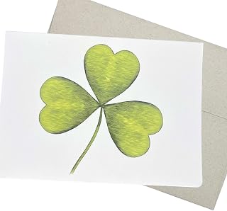 Whitman and Daughter Shamrock Greeting Card (7X5 Inch, 1 Card, Blank Inside) for Irish Birthday Card, St. Patrick's Day Card, Mother's Day - 176