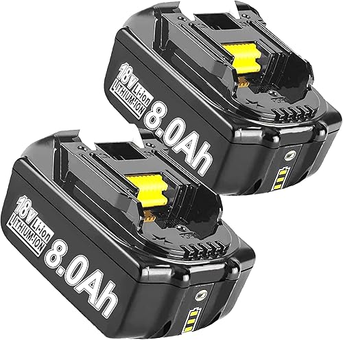 Miniatura 8 de POWTREE Paquete de 2 baterías BL1860B y cargador DC18RD de 3.5 Ah compatibles con batería de 18 V BL1860 BL1850 BL1850B BL1840 BL1840B BL1830B