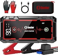 Soulor CY20 5000A Peak Jump Starter: Portable Car Battery Booster, Power Bank, 3-Mode Flashlight, Compass for All Vehicles