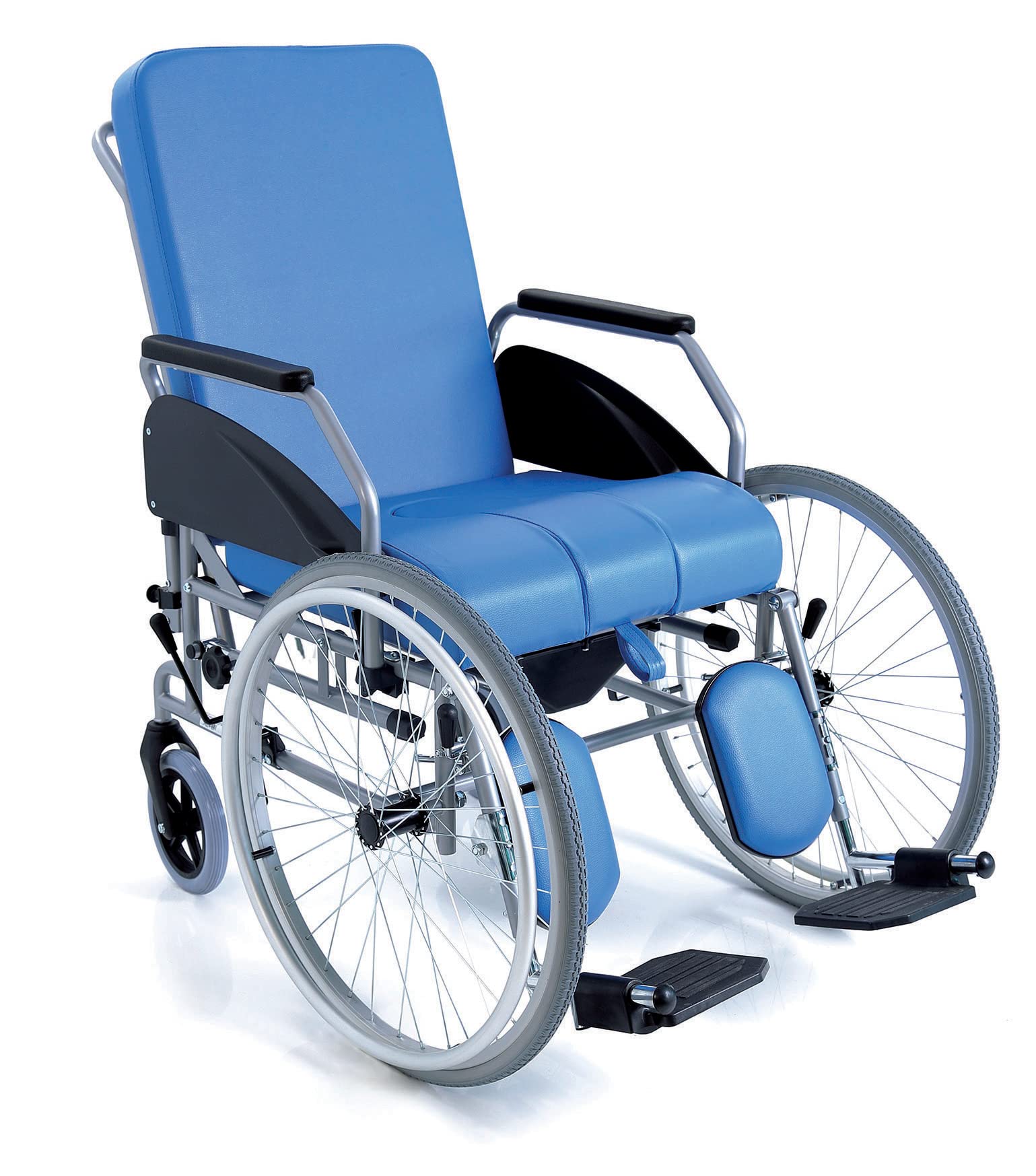 Sedia comoda acciaio verniciato con schienale reclinabile Autospinta anteriore Komoda 43cm Art. RC345-43