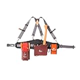 Leather Logging Belt Kit, Latigo Leather Tool Belt with Suspenders, Arborist Accessory, Women and Men’s Tool Belt for Waist sizes 30”-52