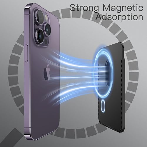 Miniatura 3 de JETech Cartera magnética compatible con MagSafe para iPhone 17Air1615141312, Pixel 10 Series, soporte de tarjeta de teléfono de poliuretano,