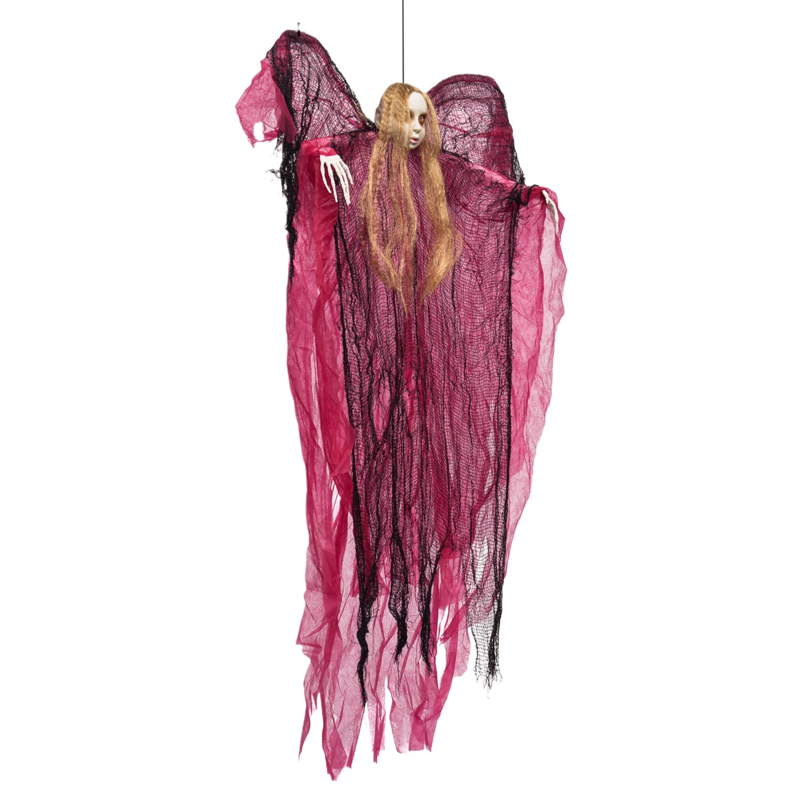 Fantôme rouge décor pour chambre et véranda hantée lors de la soirée Halloween