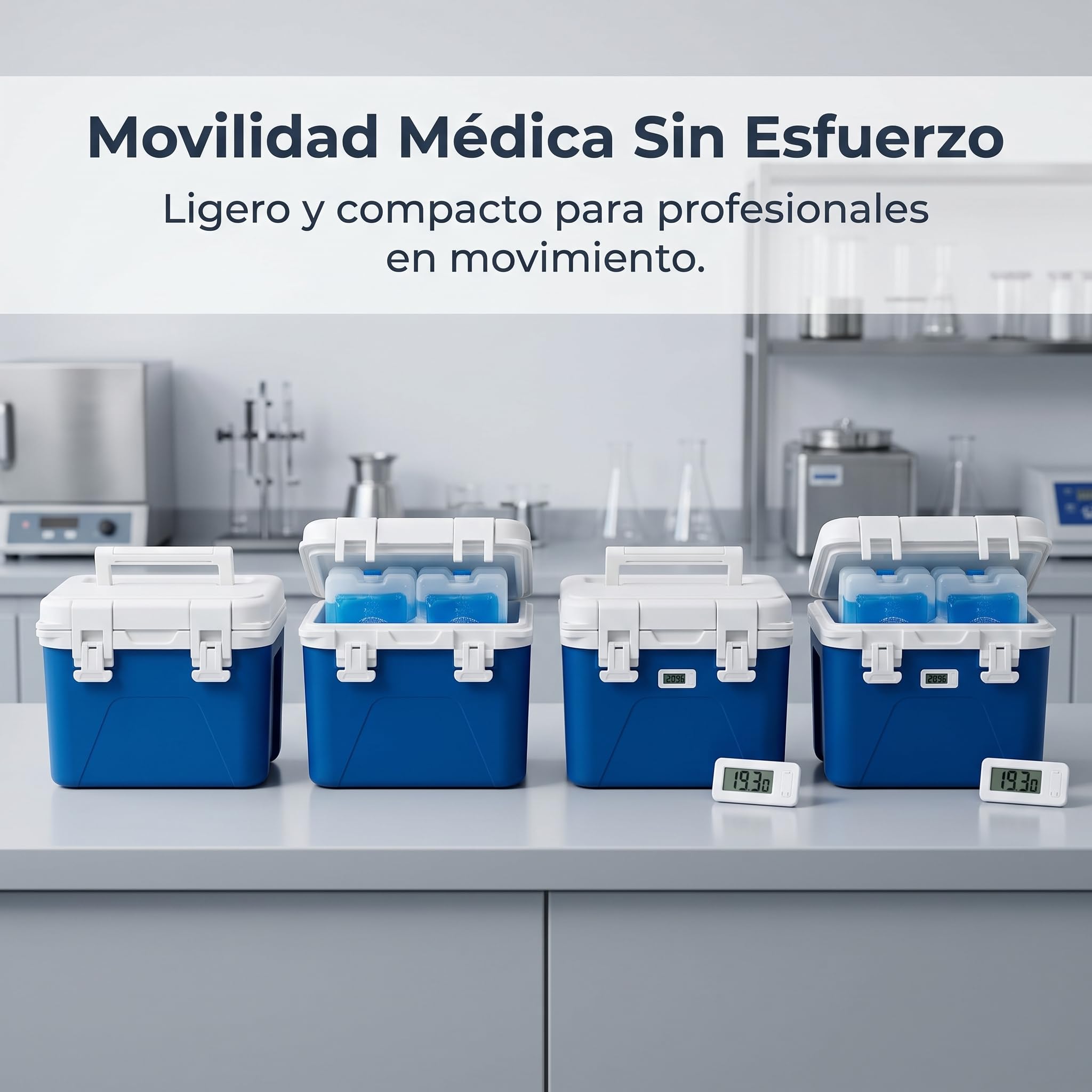 Ghiacciaia Portatile Medica, Contenitore Termico 2- per, Frigo Portatile per Farmaci e