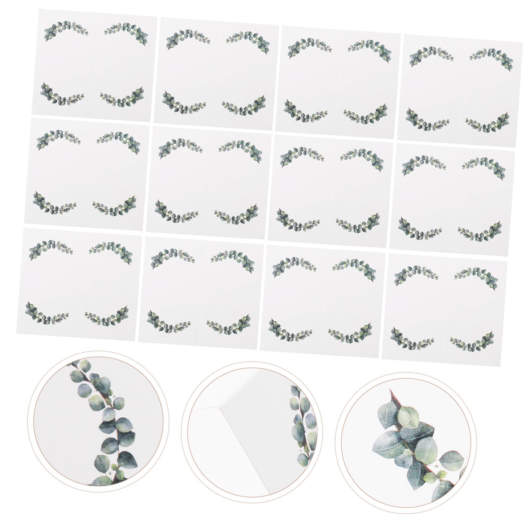 MAGICLULU 4 Juegos Carpa De Boda Para Intercambiar Tarjetas Decoración Verde Tarjetero Redondo Cuadrado Para Cajas De Rellenos De Suerte Tarjetas De Nombre Para Mesa 100 Uds * 4