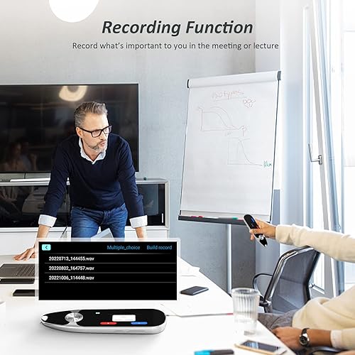 Miniatura 6 de Lápiz lector de escáner para dislexia, lápiz de traducción digital OCR 112 idiomas Lector de lápiz dispositivo de texto a voz