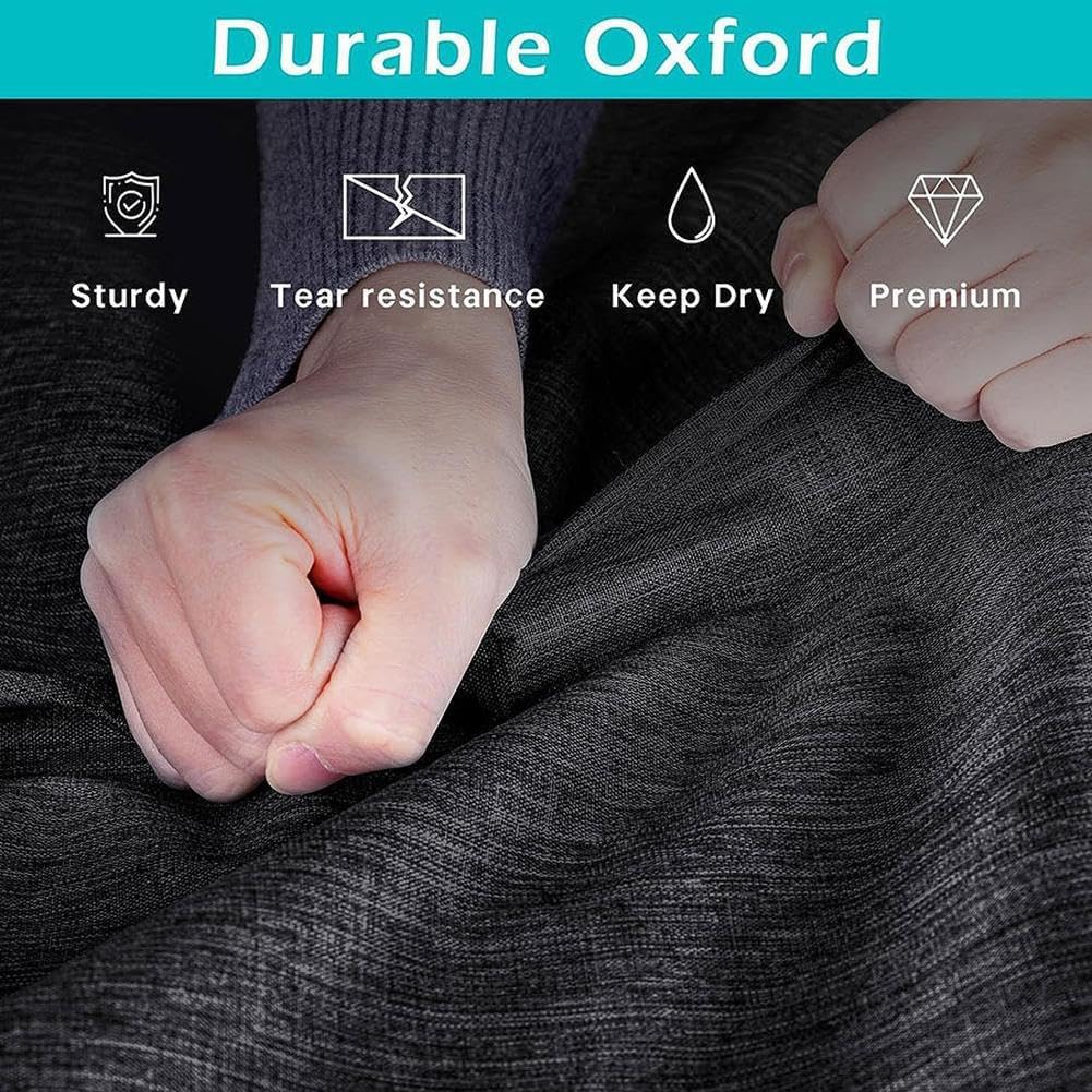 Garvee Platzsparendes Über-Tür-Schuhregal 10 Ebenen – Hängender Schuh-Organizer aus Oxford-Stoff, 20 große transparente Taschen, 4 Metallhaken – Doppelte Reihen-Aufbewahrung, Double Row Storage Bag
