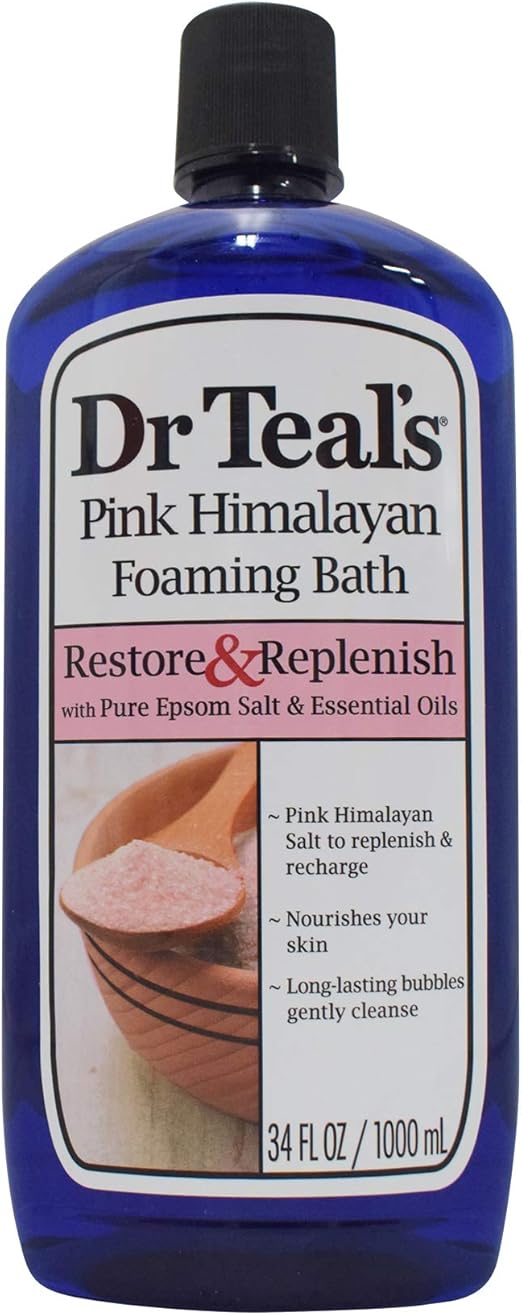 Dr Teal's pink himalayan foaming bath, 1000 Milliliter Amazon.ca Beauty & Personal Care