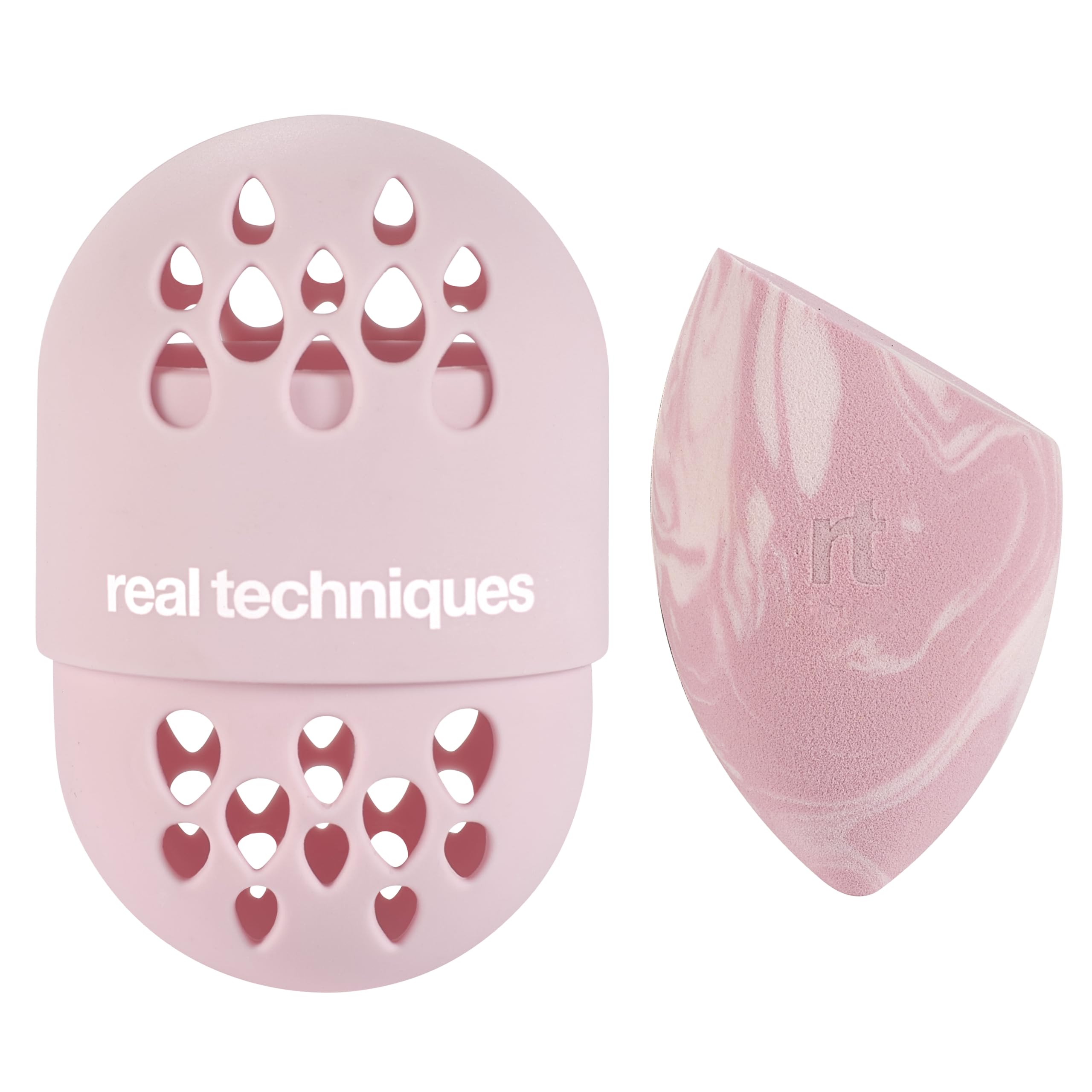 Real Techniques Sweet Tooth Batter Up Base Miracle Complexion Sponge & Case, Makeup Blending Sponge, Travel Case for Foundation, Skin Tint & Concealer, Cruelty-Free, 2 Piece Set - 2