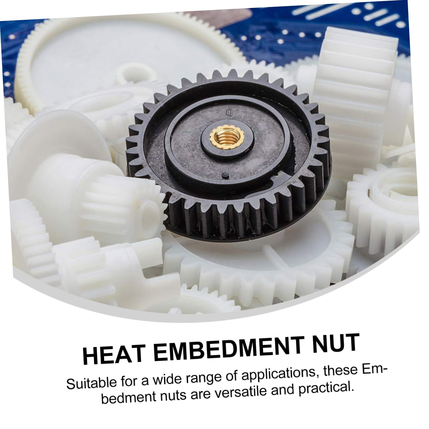 STOBAZA 10/32 * 7mm Plastic Injection Molding Nuts 20pack Heat Set Inserts Brass Threaded Inserts for 3D Printing