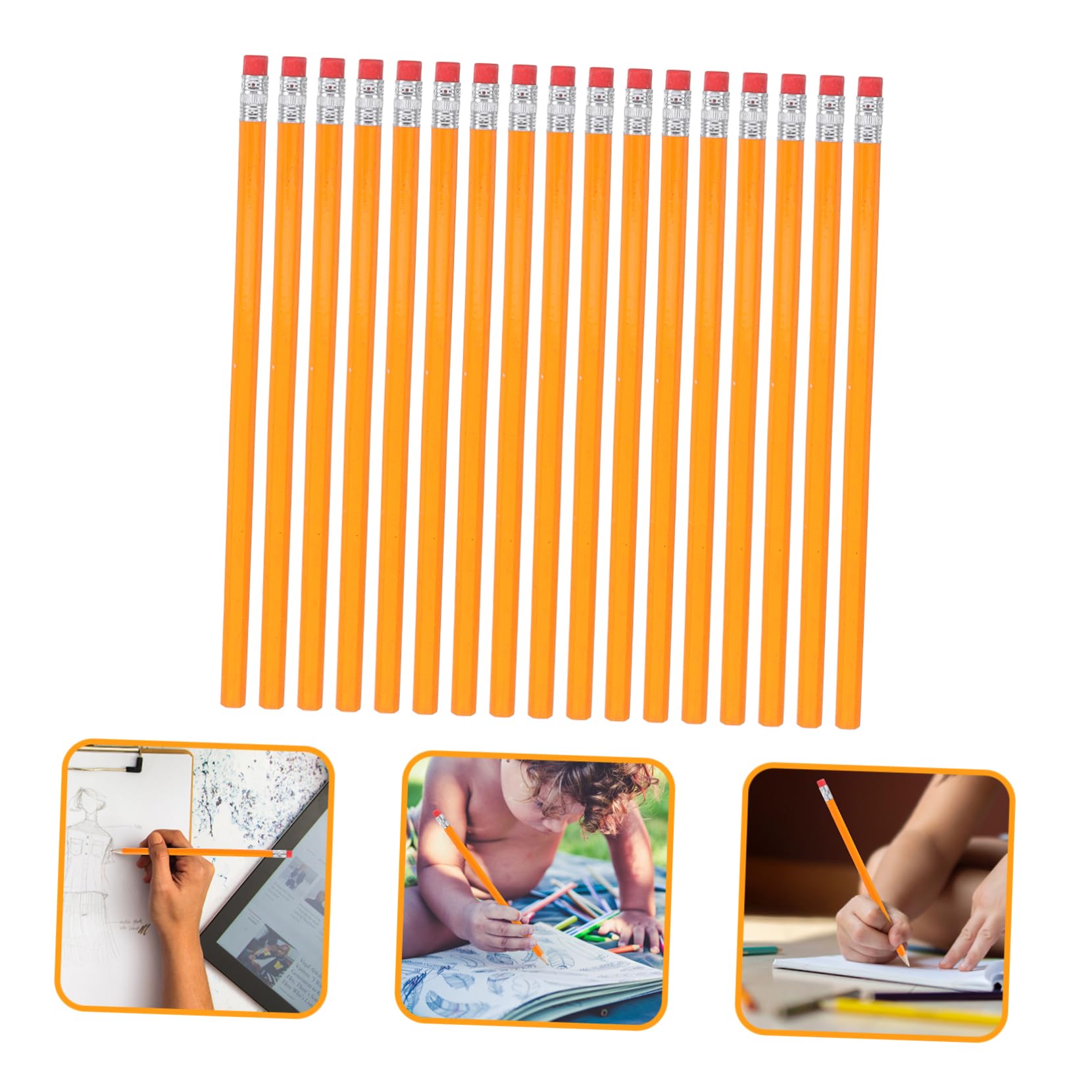 Gadpiparty 100pezzi Matite in Multifunzione Per Scrivere e Disegnare Ergonomiche e Per Studenti e Artisti