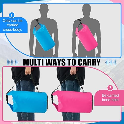 Miniatura 3 de Aliceset 2 bolsas secas impermeables de 20 L10 L, flotante, impermeable, bolsa seca para viajes, bolsa seca, mochila impermeable para kayak,