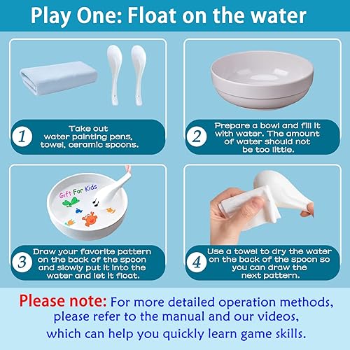 Miniatura 3 de IRWPITW Paquete de bolígrafos de dibujo mágico, 8 colores mágicos de pintura de agua para niños, niños crean bolígrafo mágico, juego de dibujos de