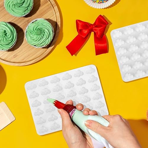 Miniatura 6 de Kichvoe Moldes de nube de silicona moldes de chocolate en forma de nube, molde de fondant, moldes de jabón de caramelo para cocina, herramientas de