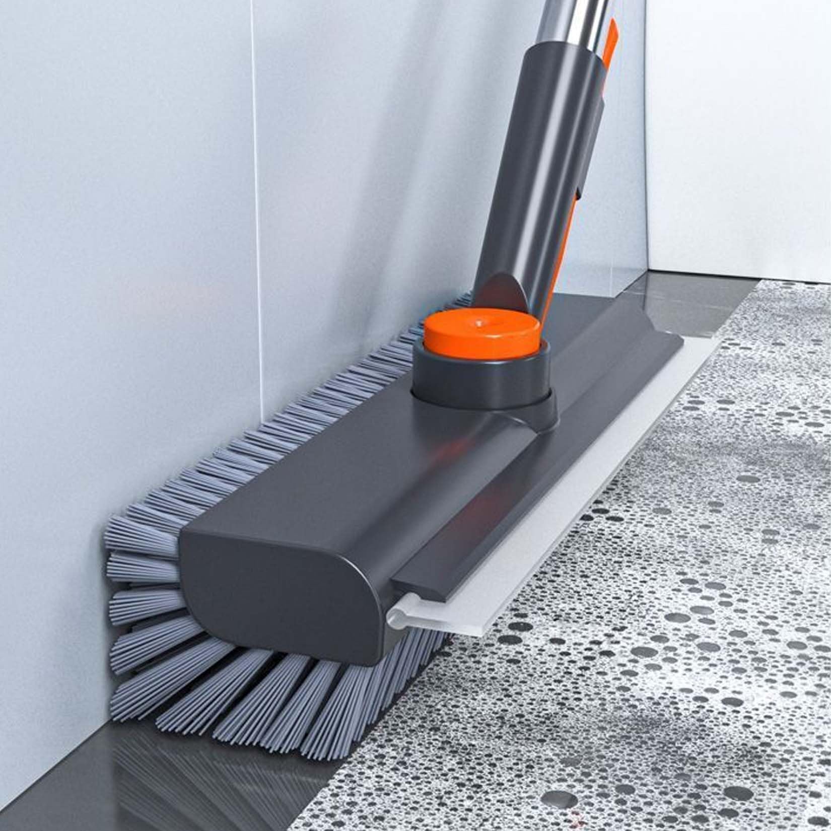 Ultimate - Cepillo de limpieza 3 en 1 para una limpieza sin esfuerzo, cepillo de limpieza de suelo con mango largo, cepillo ajustable 3 en 1, estropajo de suelo resistente para limpiar baño, bañera