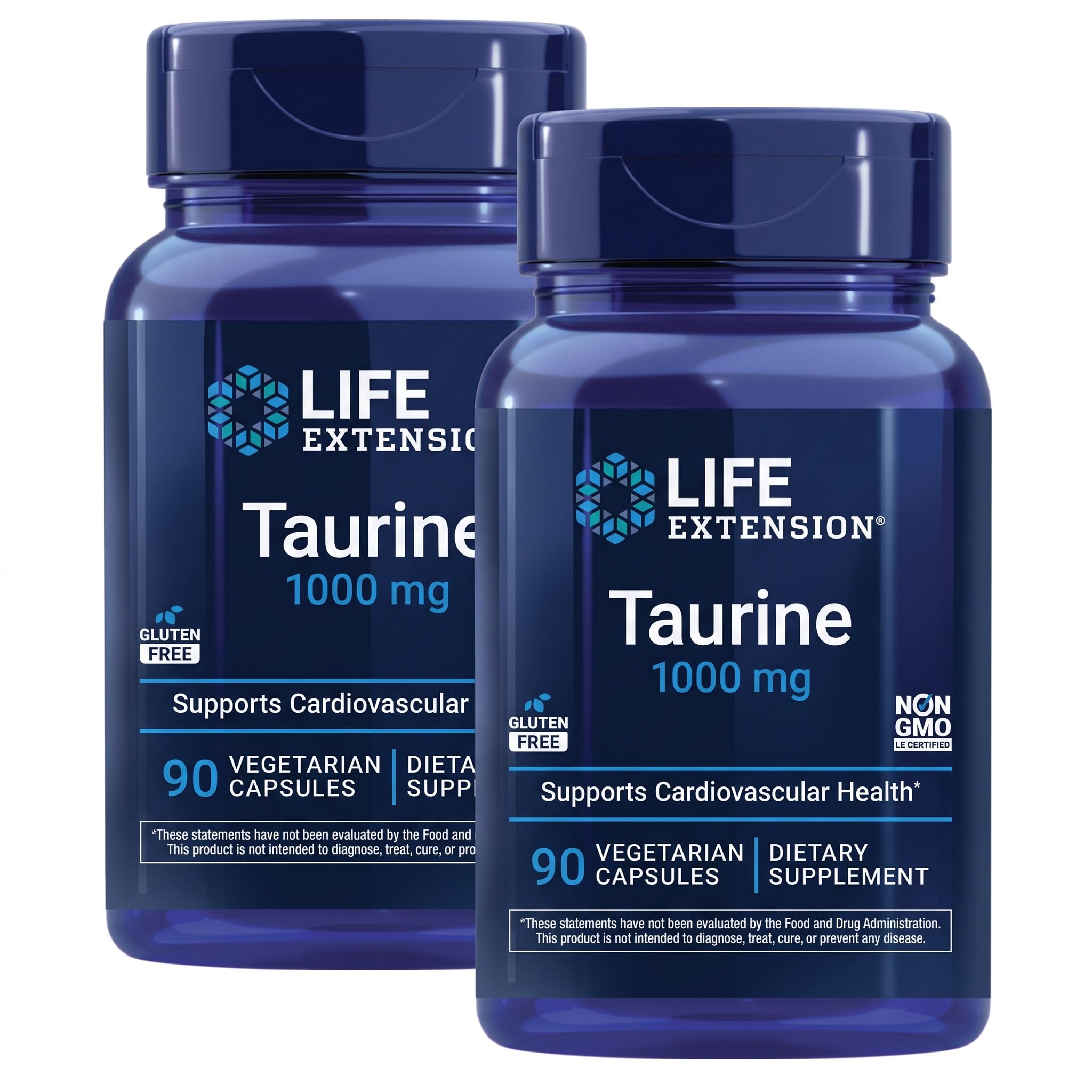 Life Extension Taurine, Amino Acid, 1000 mg, 90 Vegetarian Capsules — Amazon image 11