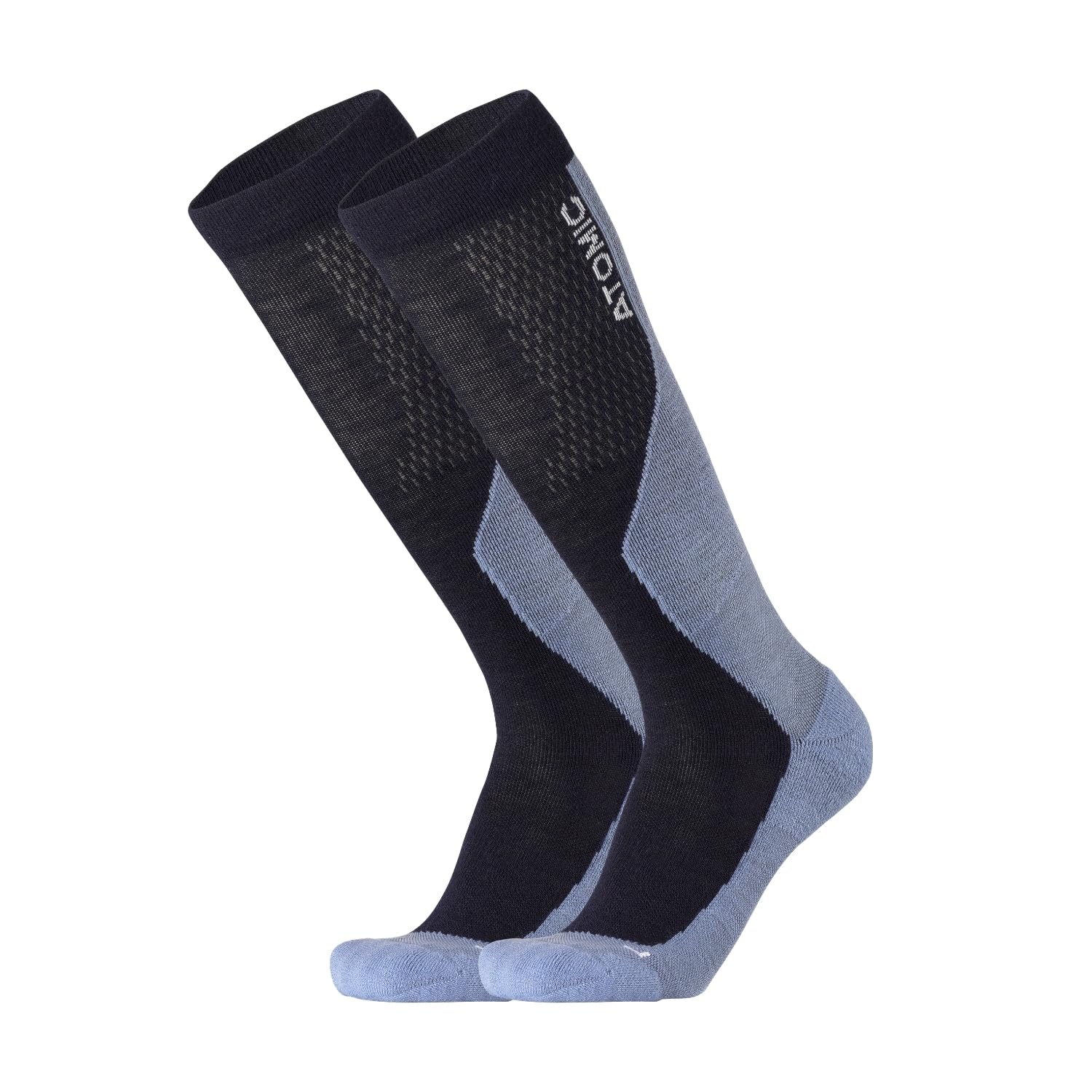 ATOMIC Performance Ski-Socken I Dünne Skisocken mit Polsterung I Leichte Strümpfe für Damen & Herren I Kniestrümpfe mit nahtloser Zehenbox I Skistrümpfe aus Merinowolle, Polyester & Nylon