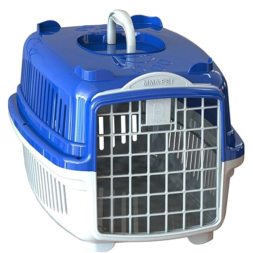 Caixa de Transporte Pet Gatos e Cães Pequeno Médio e Grandes (Azul, Nº3 até 16kg)