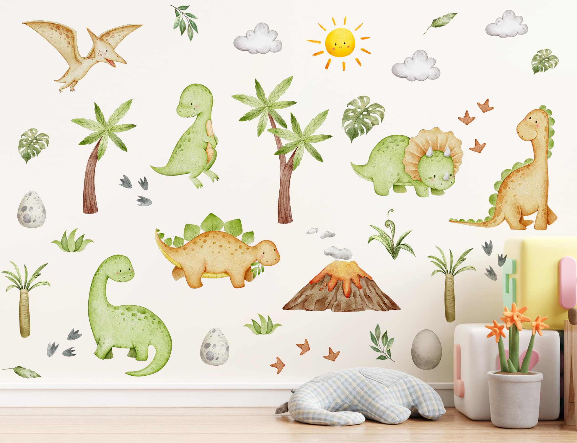 APLI Kids 19314 - Stickers Dinosaures Dans L'espace - 1 Feuille De 28 Autocollants à Adhésif Permanent, Parfaits Pour Les Loisirs Créatifs, Le Scrapbooking Et La Décoration